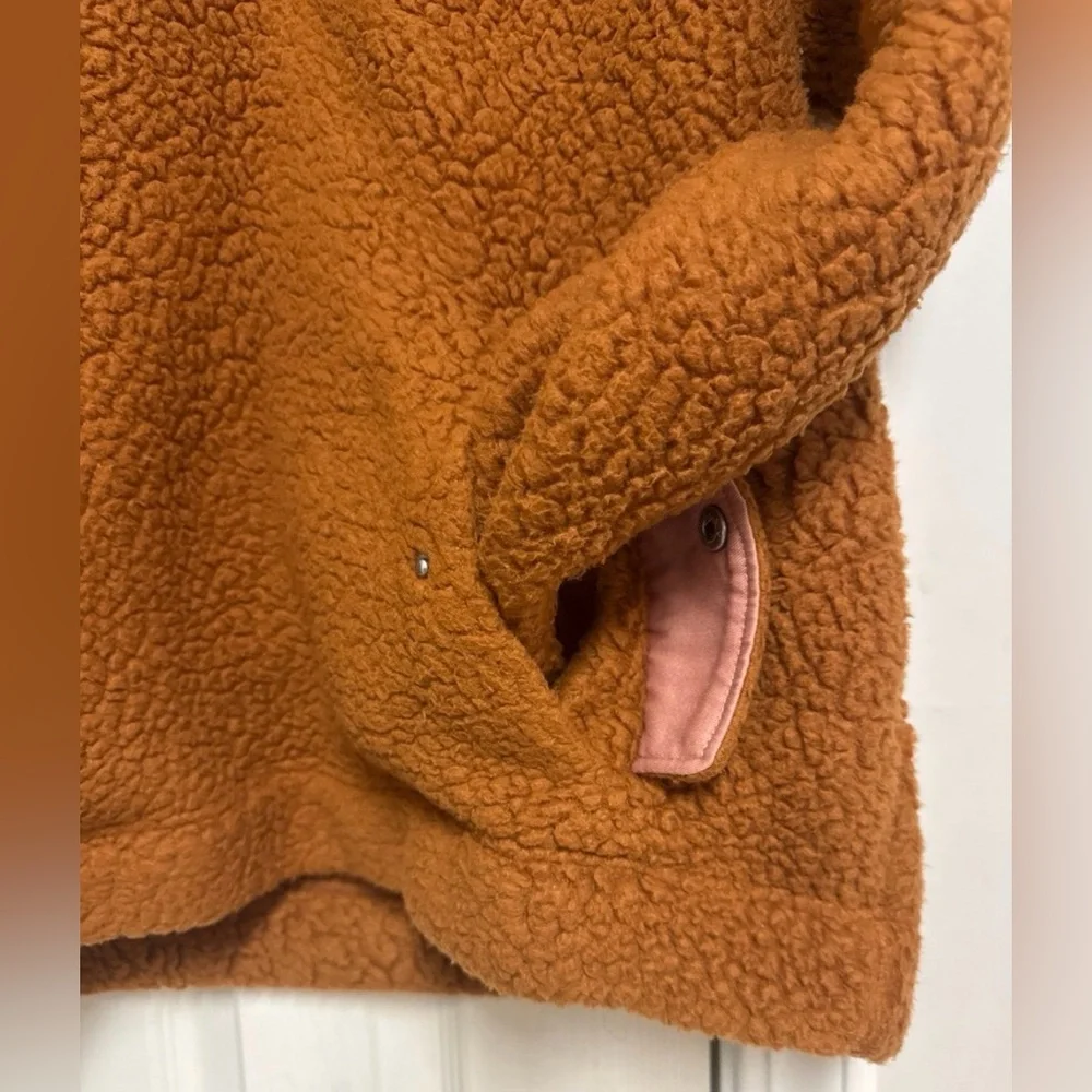 J.Crew Women's Snap-Collar Sherpa Fleece Pullover - Picture 9 of 12